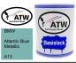 Preview: BMW, Atlantic Blue Metallic, A13: 1L Lackdose, von ATW Autoteile West.